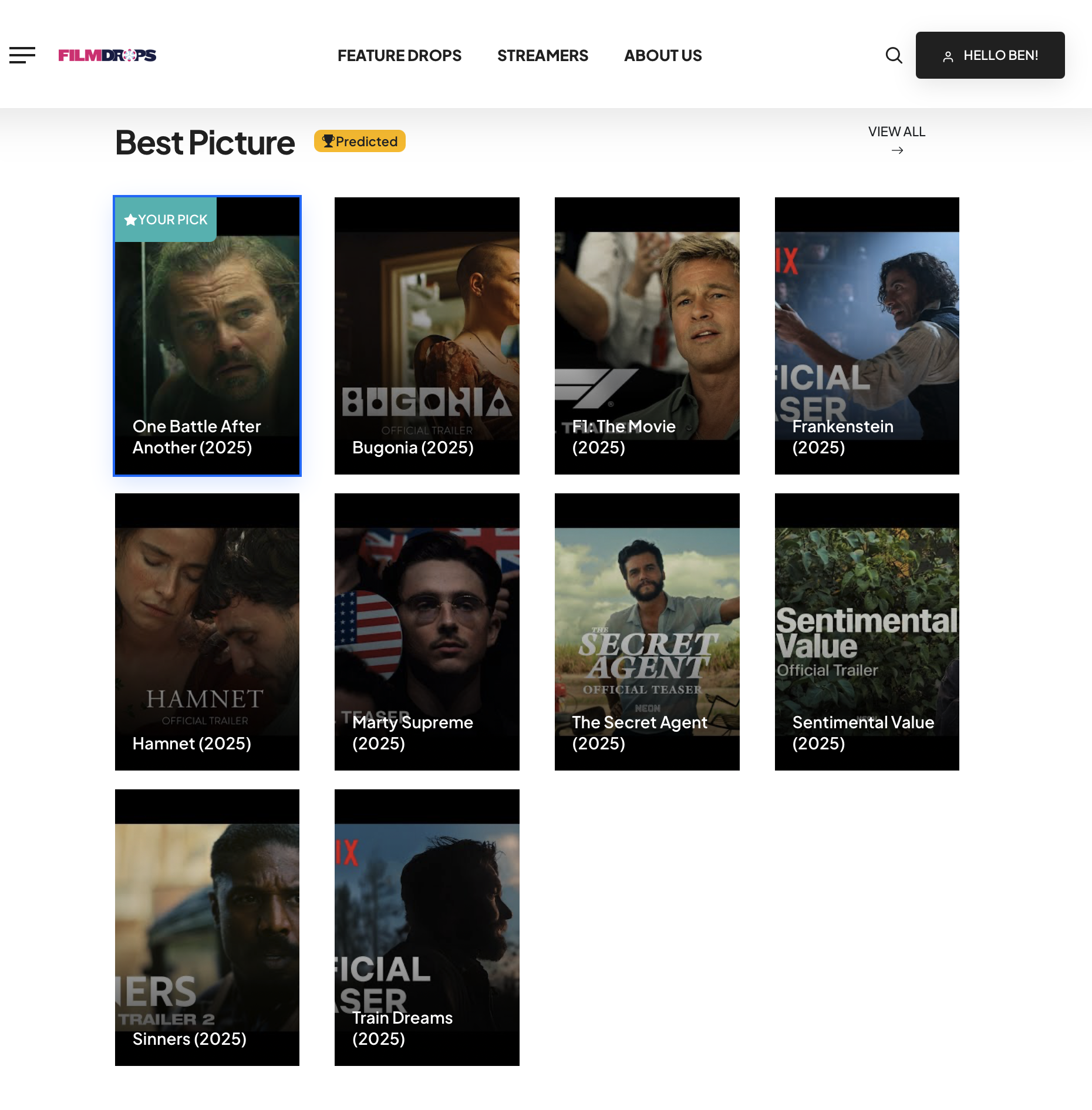 98th Academy Awards - 2026 Oscar Nominees